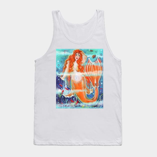 Audrey voluptuous mermaid  by Renee Lavoie Tank Top by ReneeLLavoie